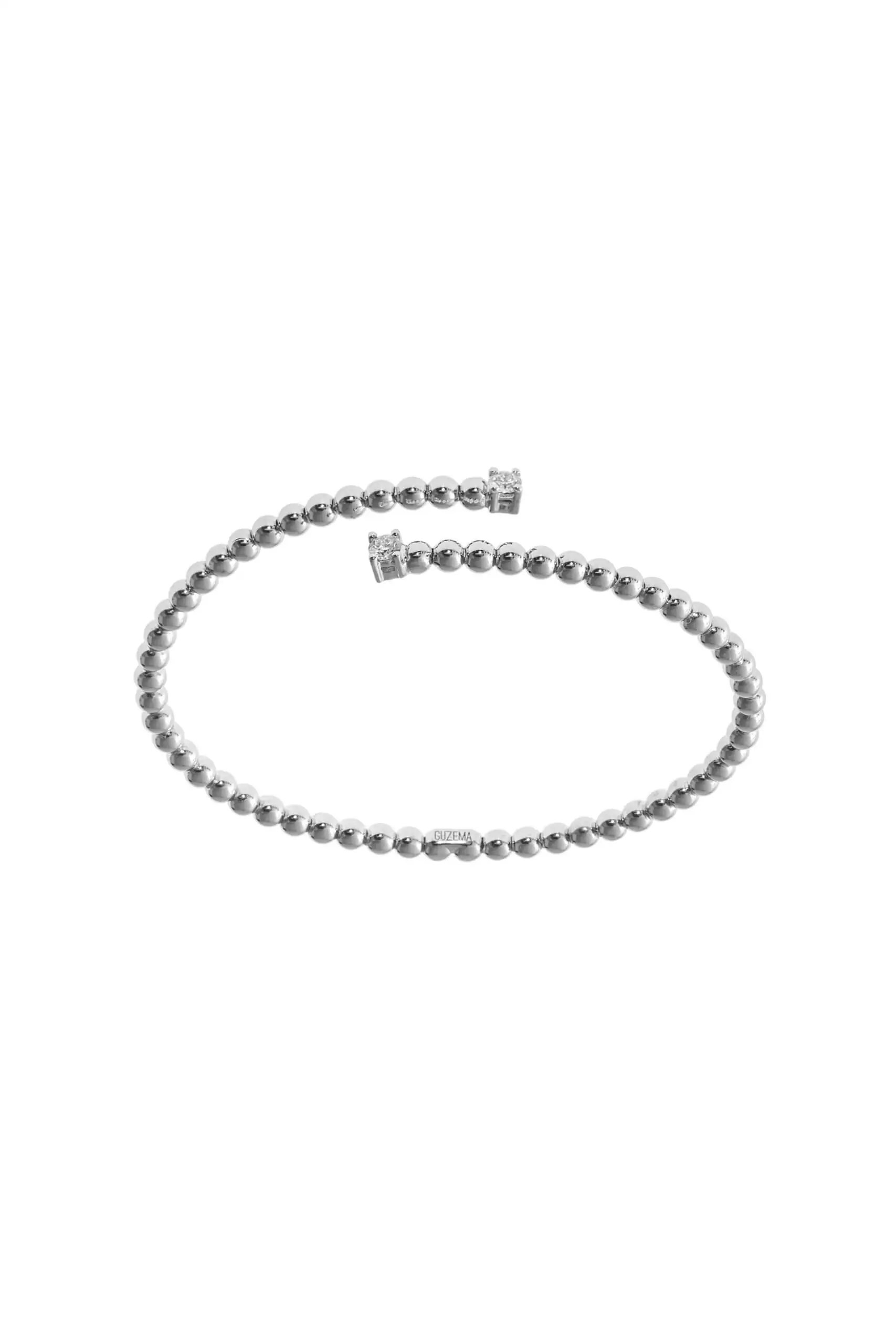 Best Duo spiral bracelet, diamonds, white gold for a stylish look