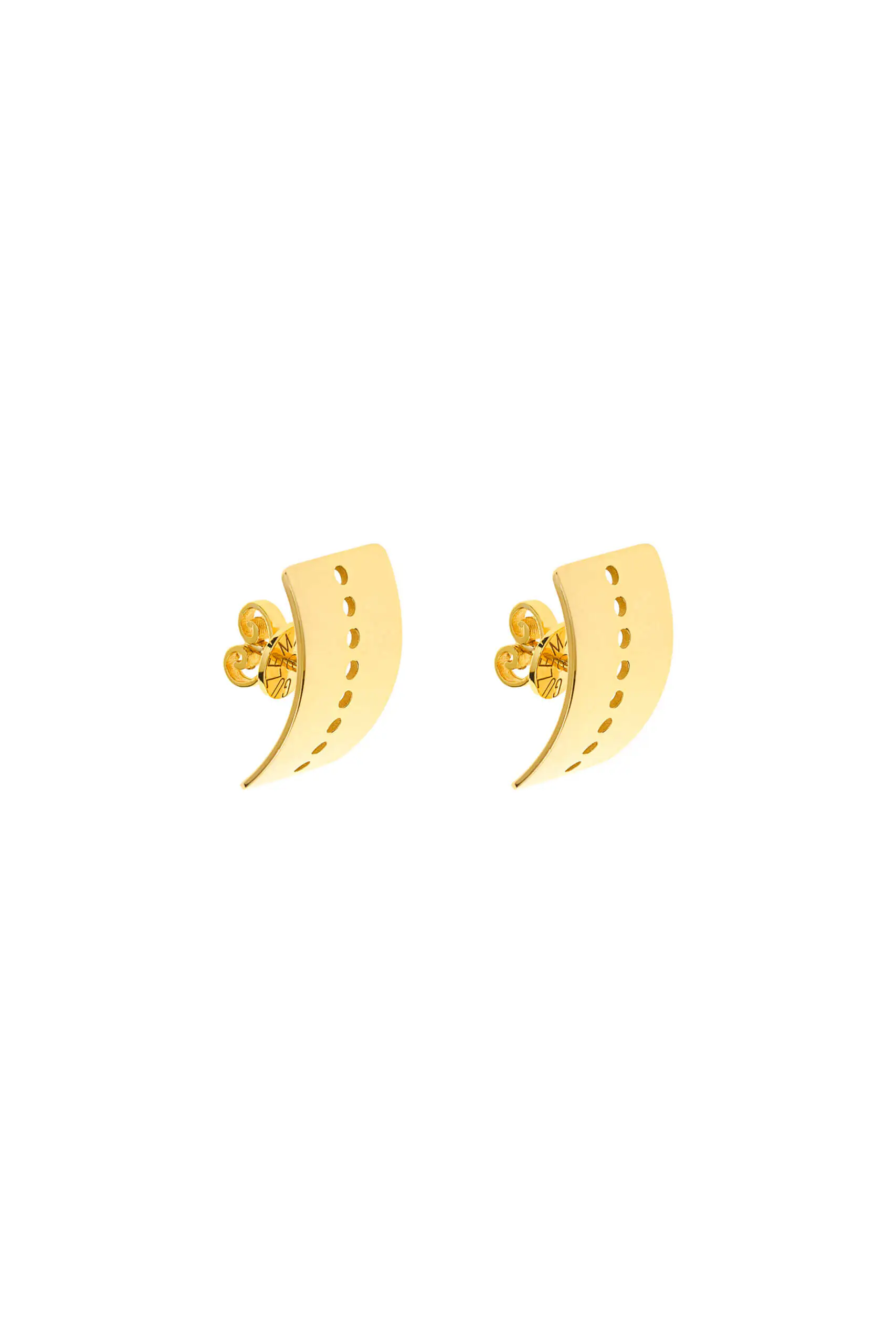 Earrings Dots Earrings, yellow gold for stylish and elegant looks