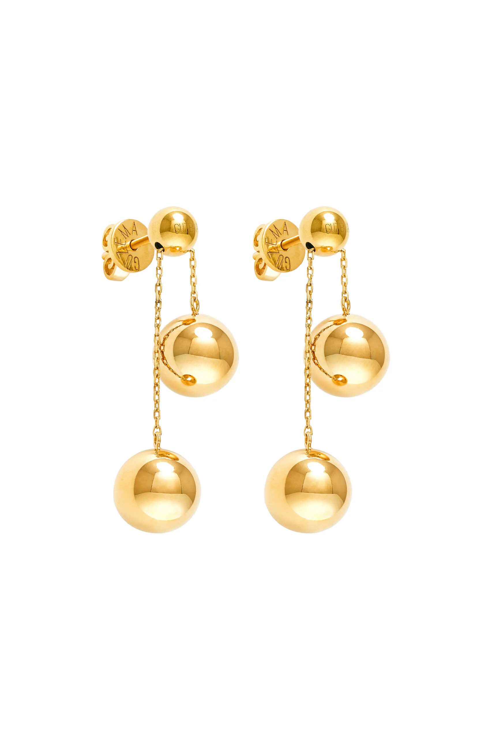 Earrings Orbs Transformer Earrings, yellow gold for stylish and elegant looks