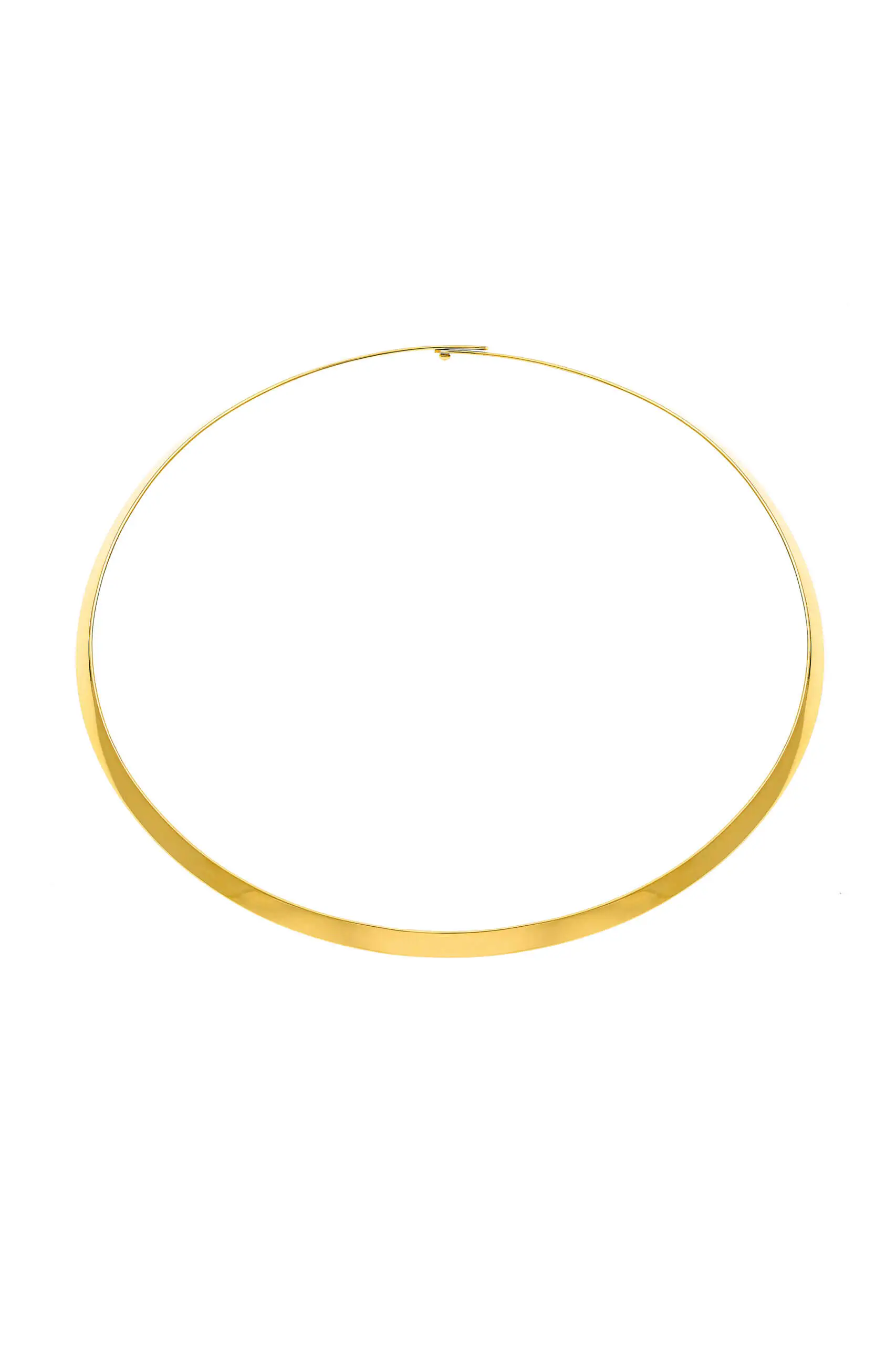 Solid Wide Choker, yellow gold