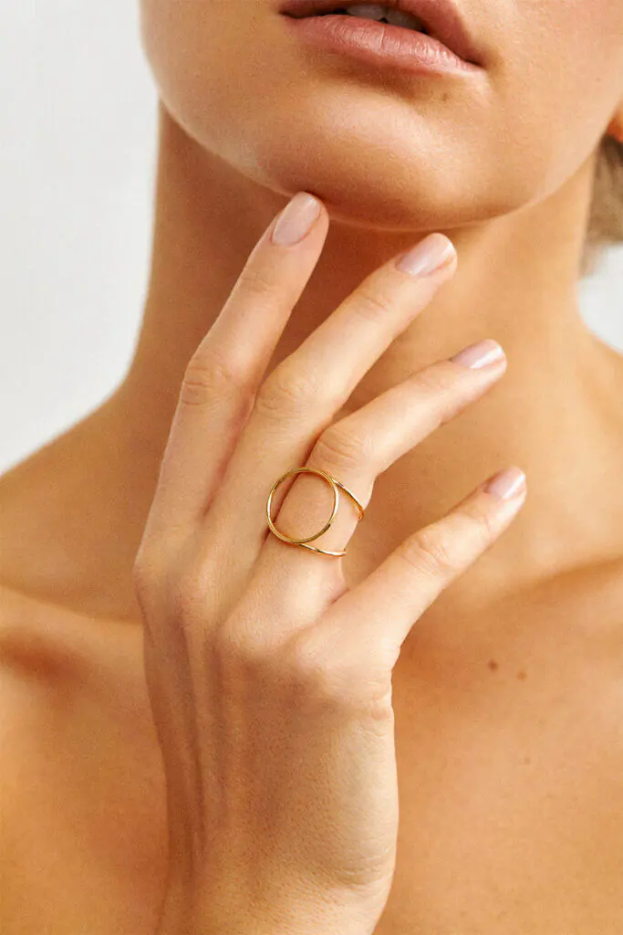 Rings Circle Ring, yellow gold with luxury craftsmanship from Guzema