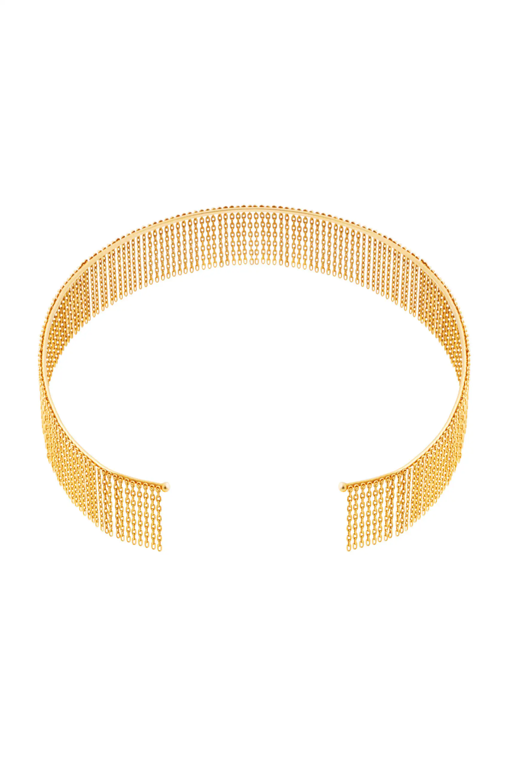 Chokers Bold Chainfall Choker, yellow gold with a unique touch from Guzema