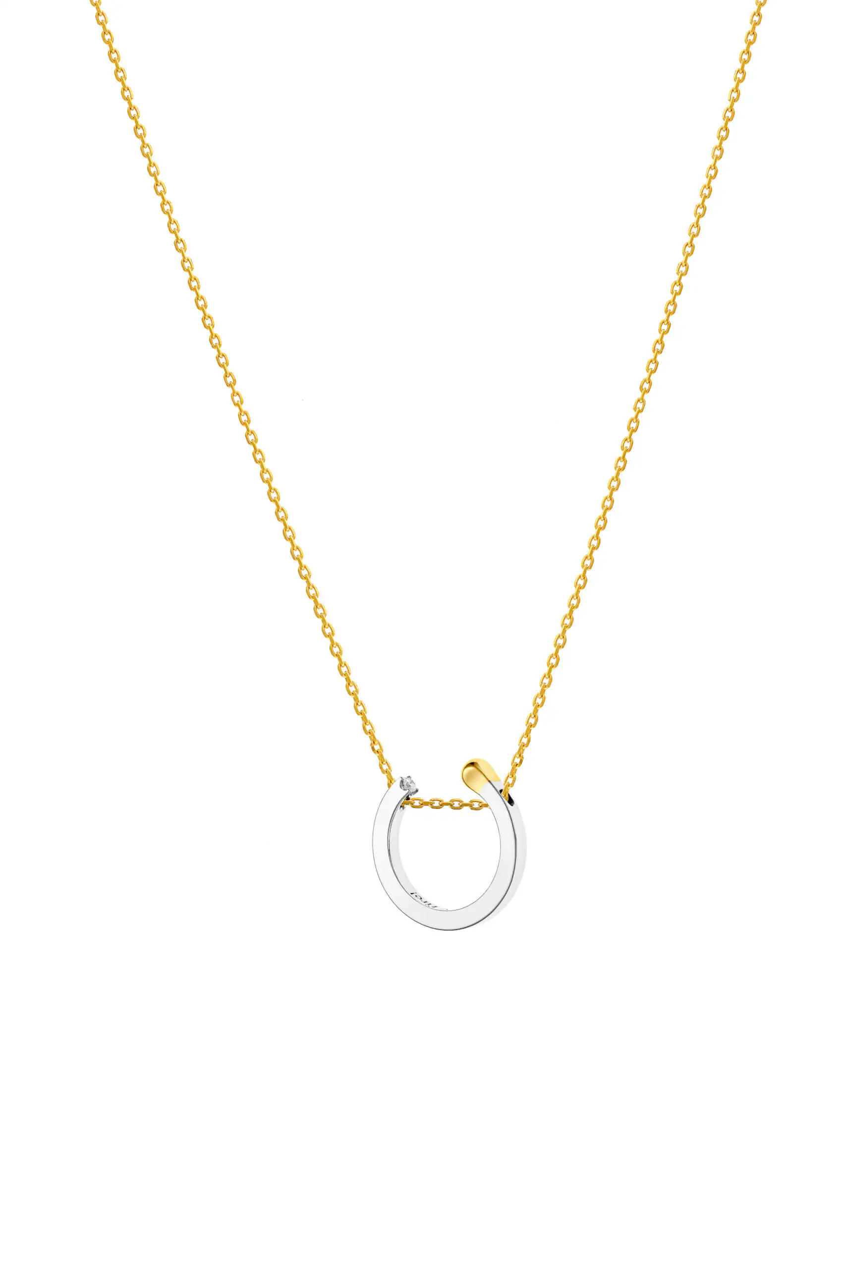 Exclusive Necklaces Round Match Necklace, diamond, white gold from Guzema