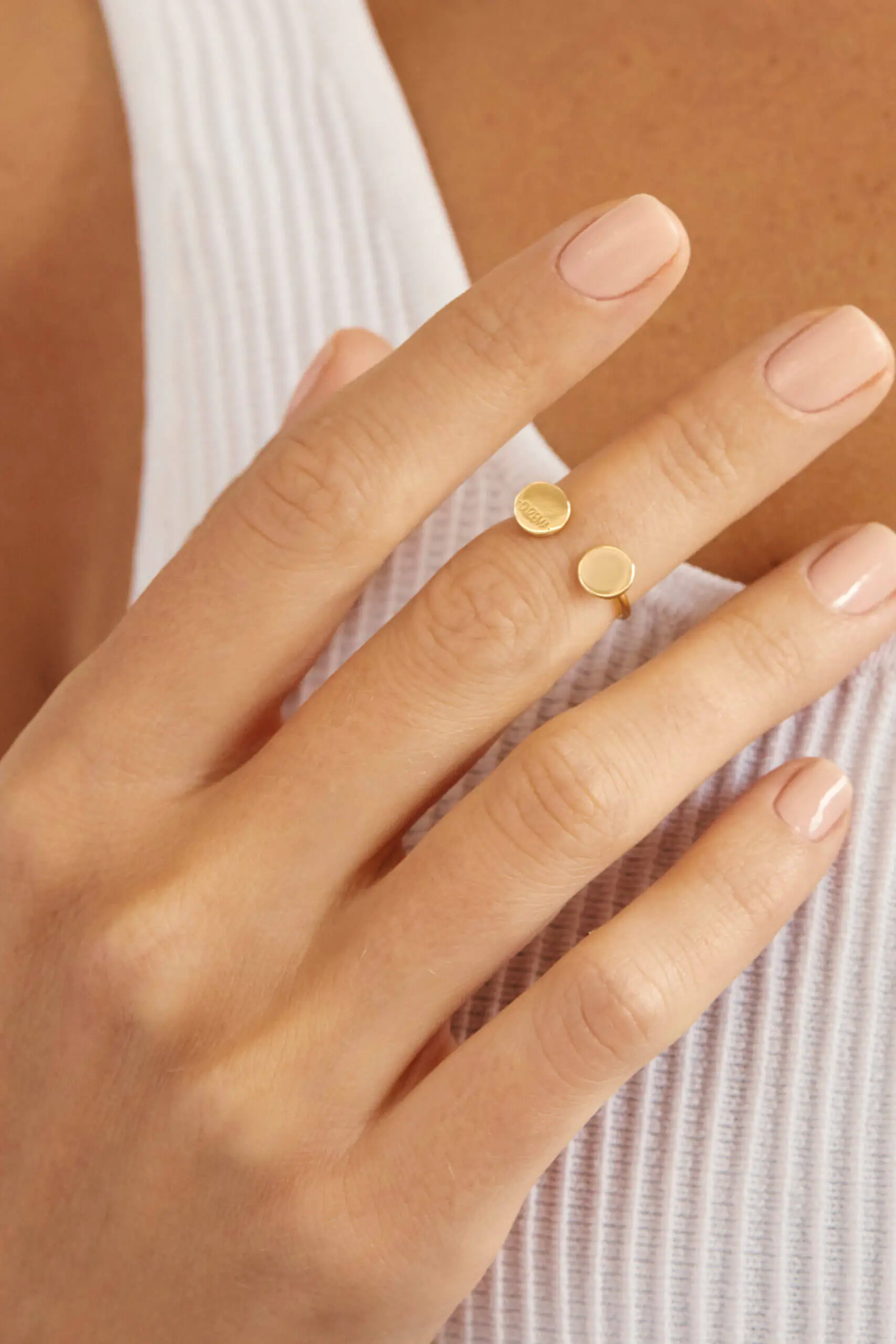 Rings Duo Flat Ring, yellow gold available online with expert craftsmanship