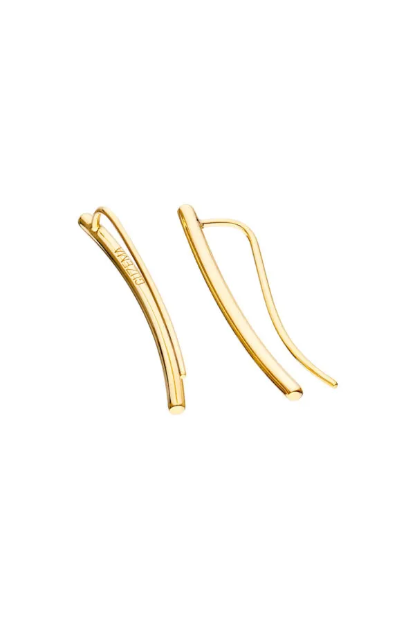 Earrings Arc earrings, yellow gold for a unique and sophisticated look