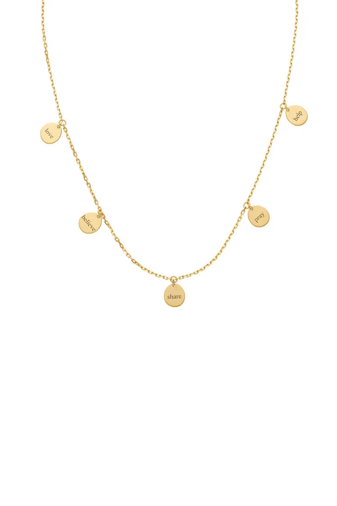 Engraved Charity Necklace