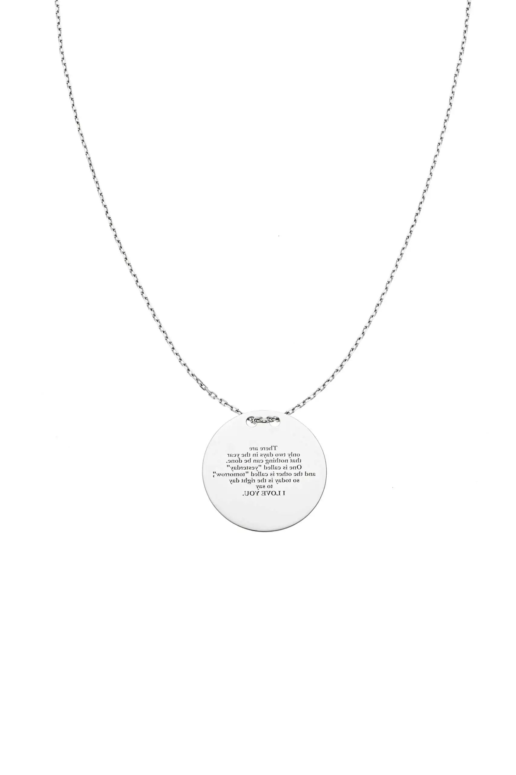 Exclusive Necklaces I love you Necklace, white gold from Guzema