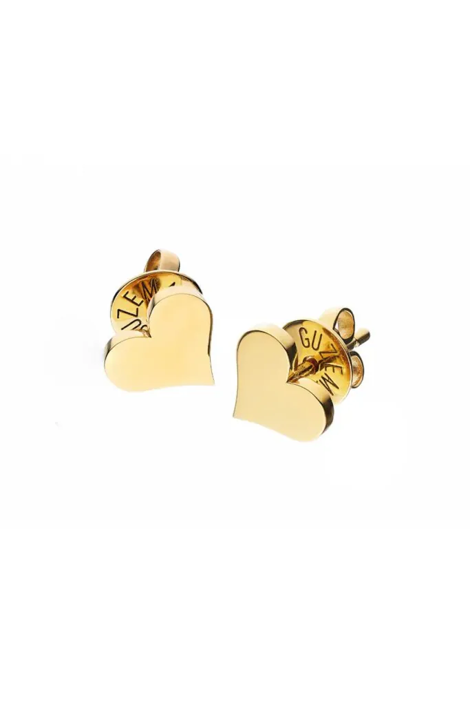 Flat Heart Earrings