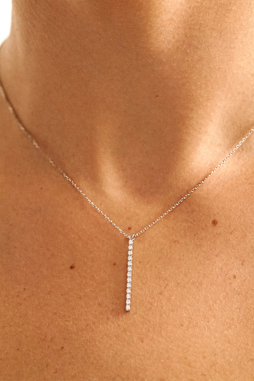 Custom Necklaces Multi Diamonds Necklace, white gold for a luxurious style