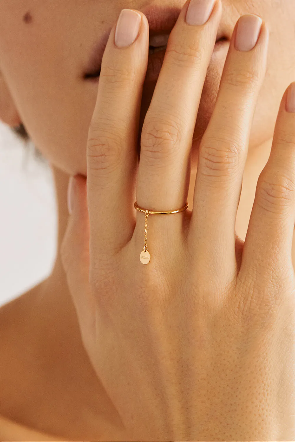 Rings Mini Flat Ring, yellow gold with modern design available now