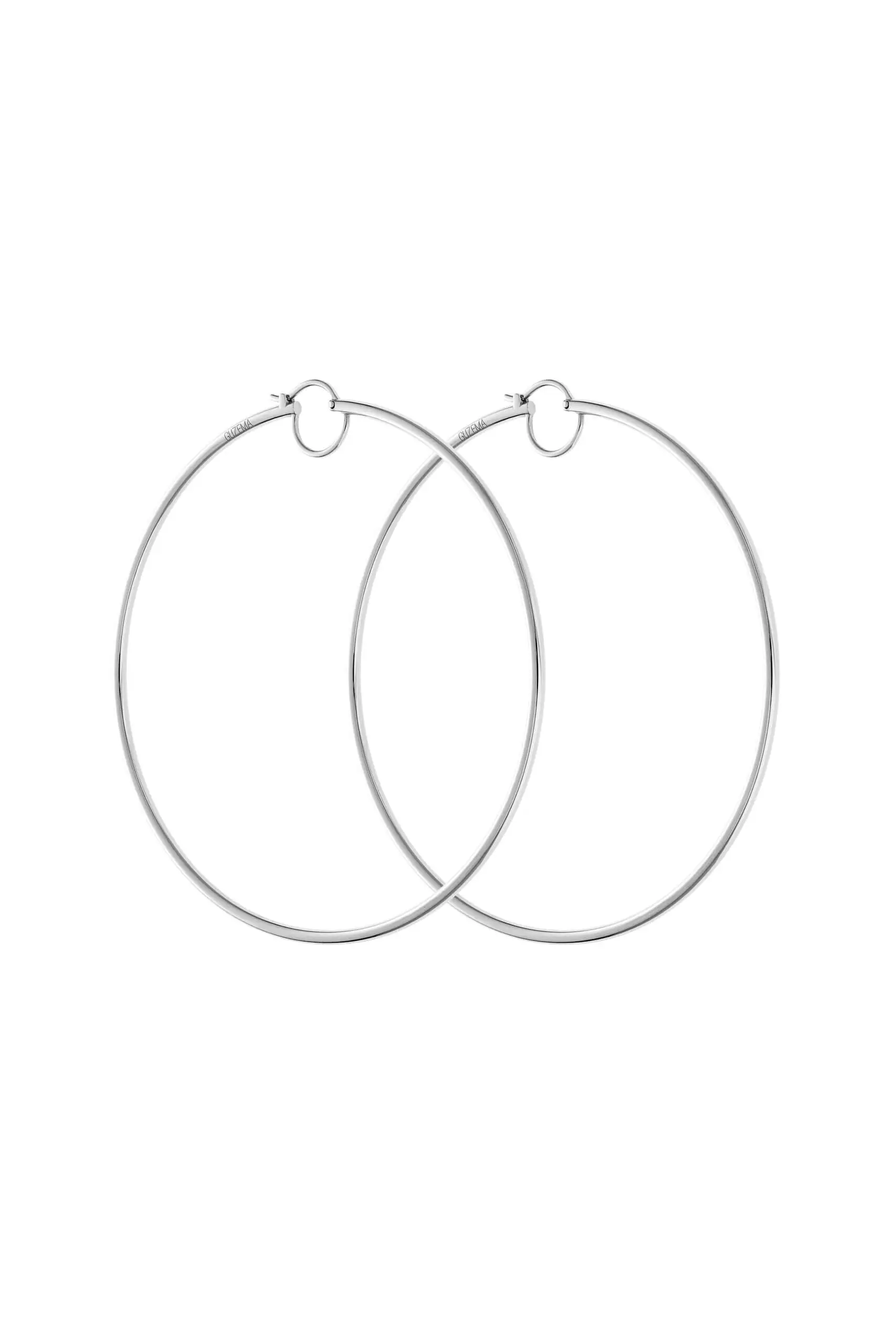 Earrings Bold Hoops Earrings, white gold for stylish and elegant looks