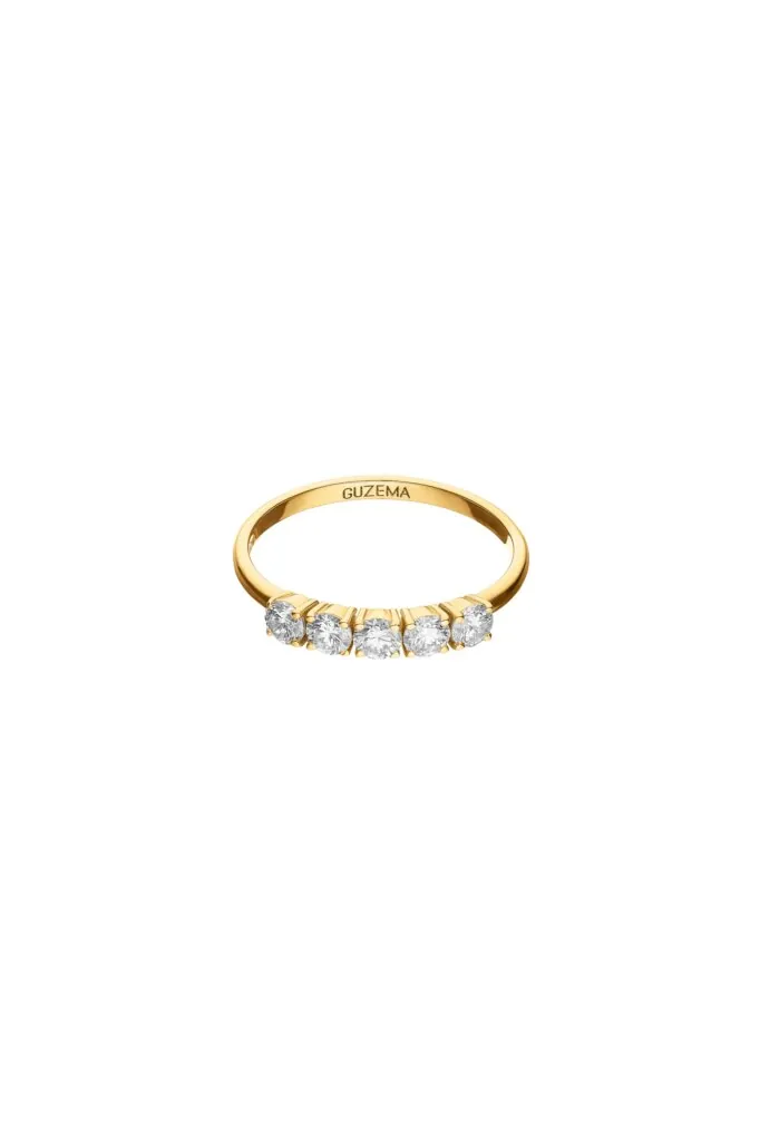 Quintet Diamonds Ring