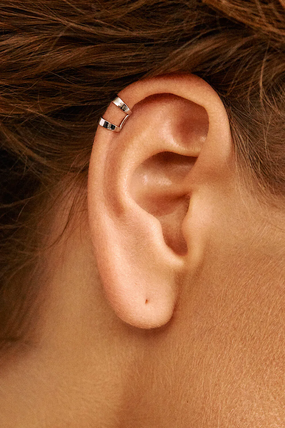 Cuffs Duo Ear Cuff, white gold with modern design and fast delivery