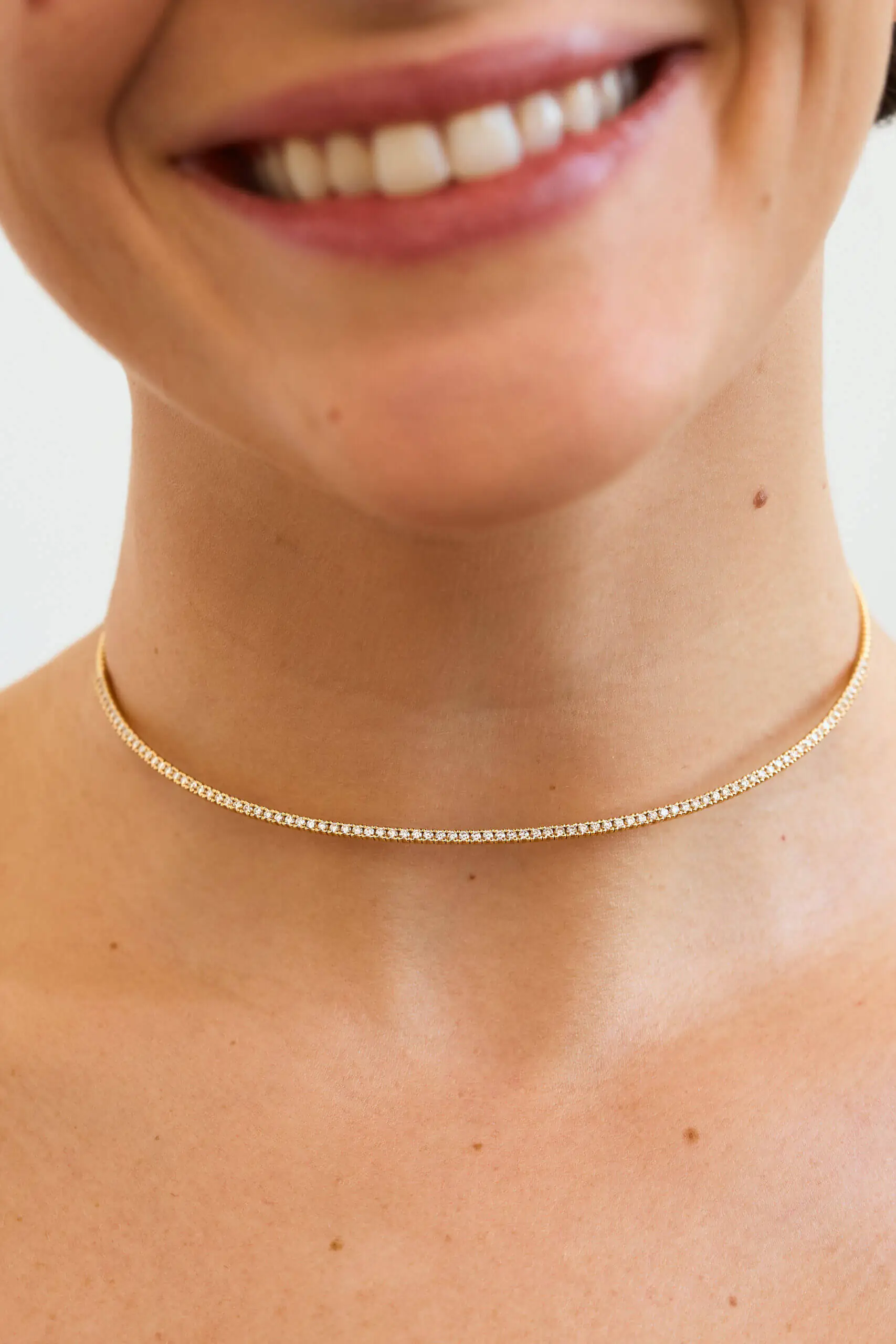 Chokers Spiral Choker, diamonds, yellow gold available online with unique design