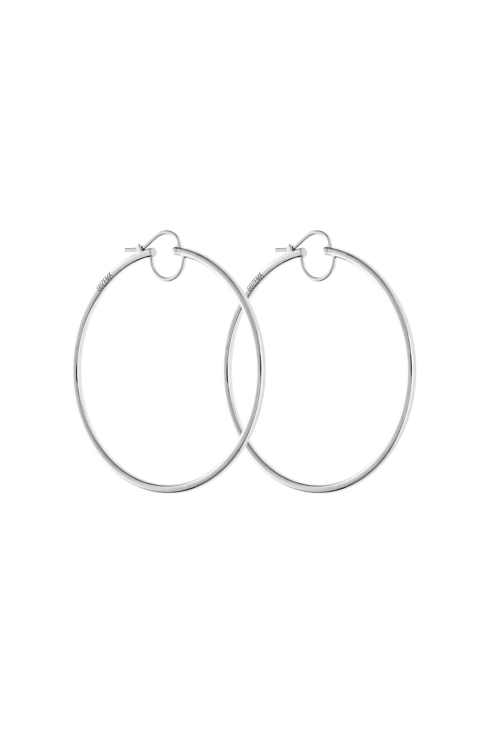 Earrings Mid Hoops Earrings, white gold for stylish and elegant looks