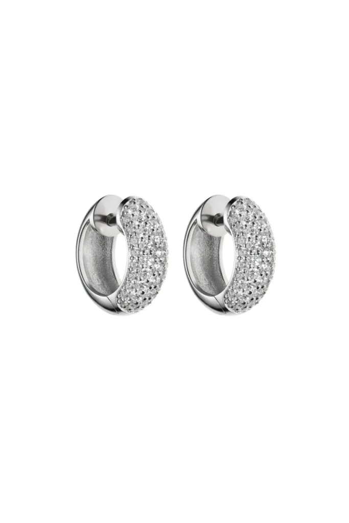 Diamond Mid Hug Hoops
