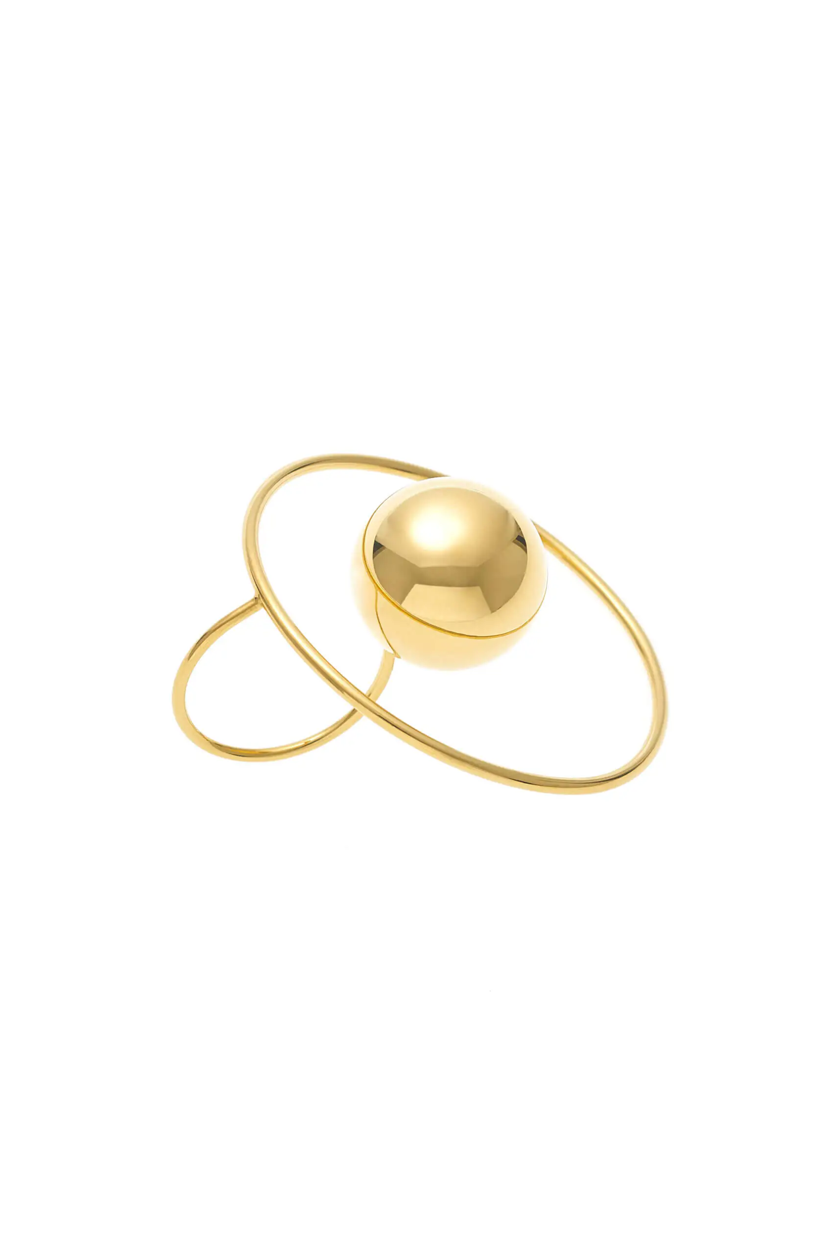 Bold Planet Ring, yellow gold