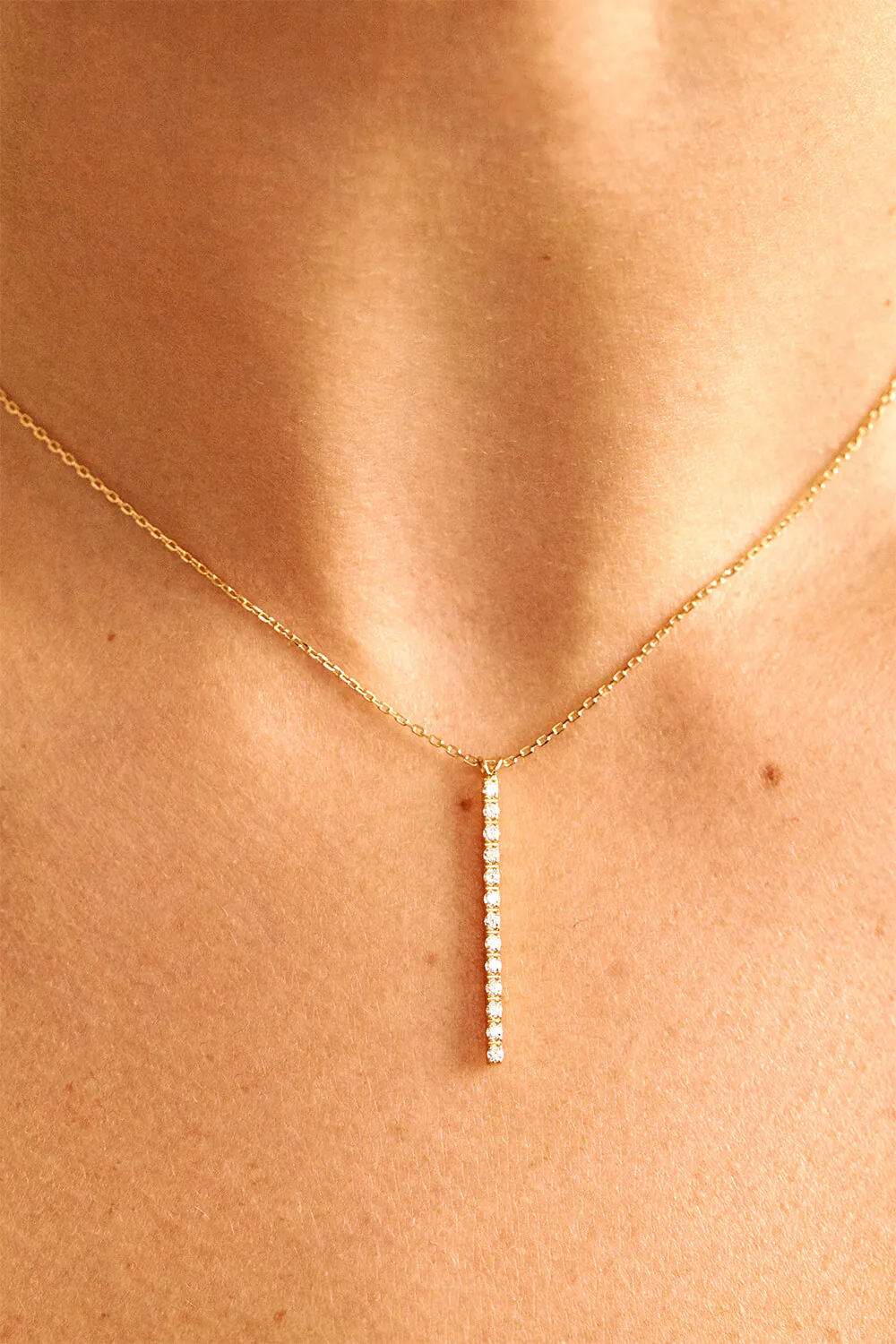 Custom Necklaces Multi Diamonds Necklace, yellow  gold for a luxurious style