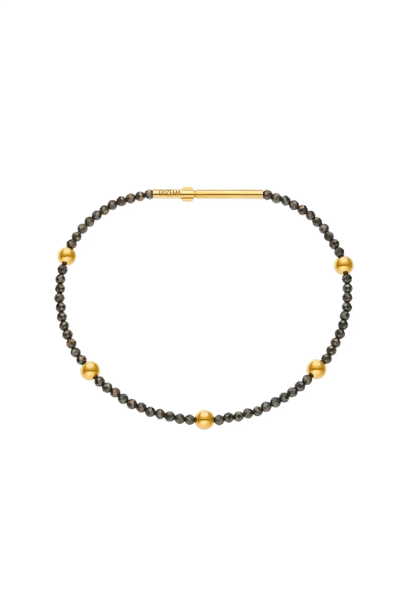 Orb Accent Gems Bracelet, yellow gold