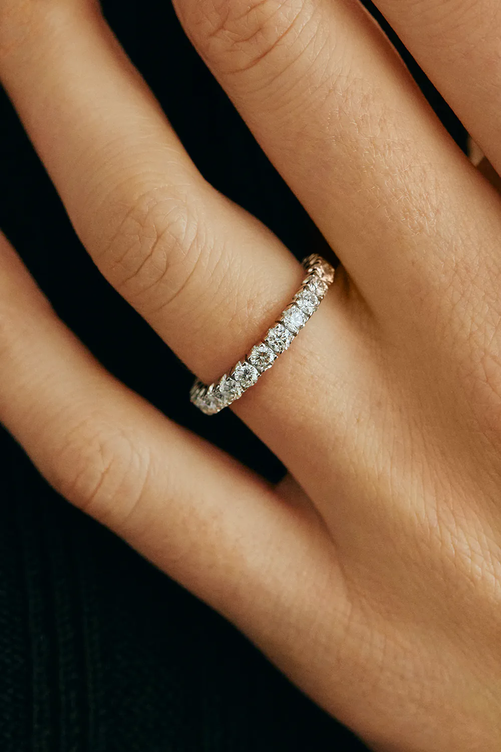 Rings Bold Eternity Ring, diamonds, white gold with luxury craftsmanship from Guzema