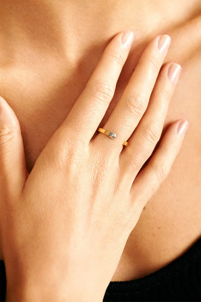 Rings Match Ring, yellow gold with modern design available now