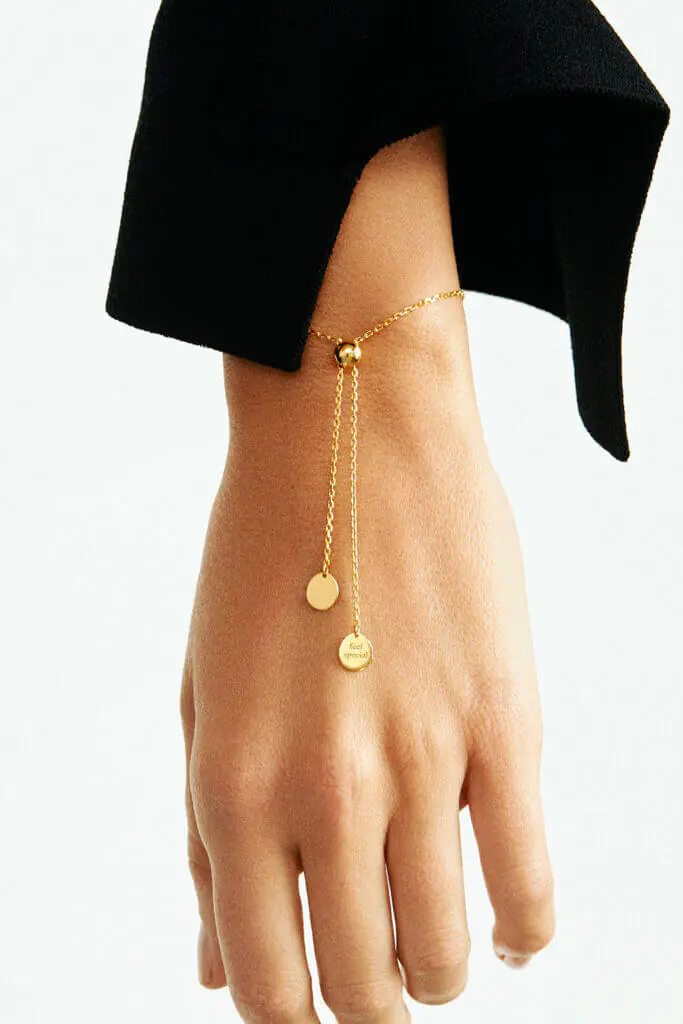 Bracelets Flats Transformer Bracelet, yellow gold for everyday elegance