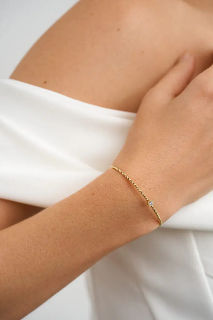 Bracelets Central Diamond Bracelet, yellow gold for everyday elegance