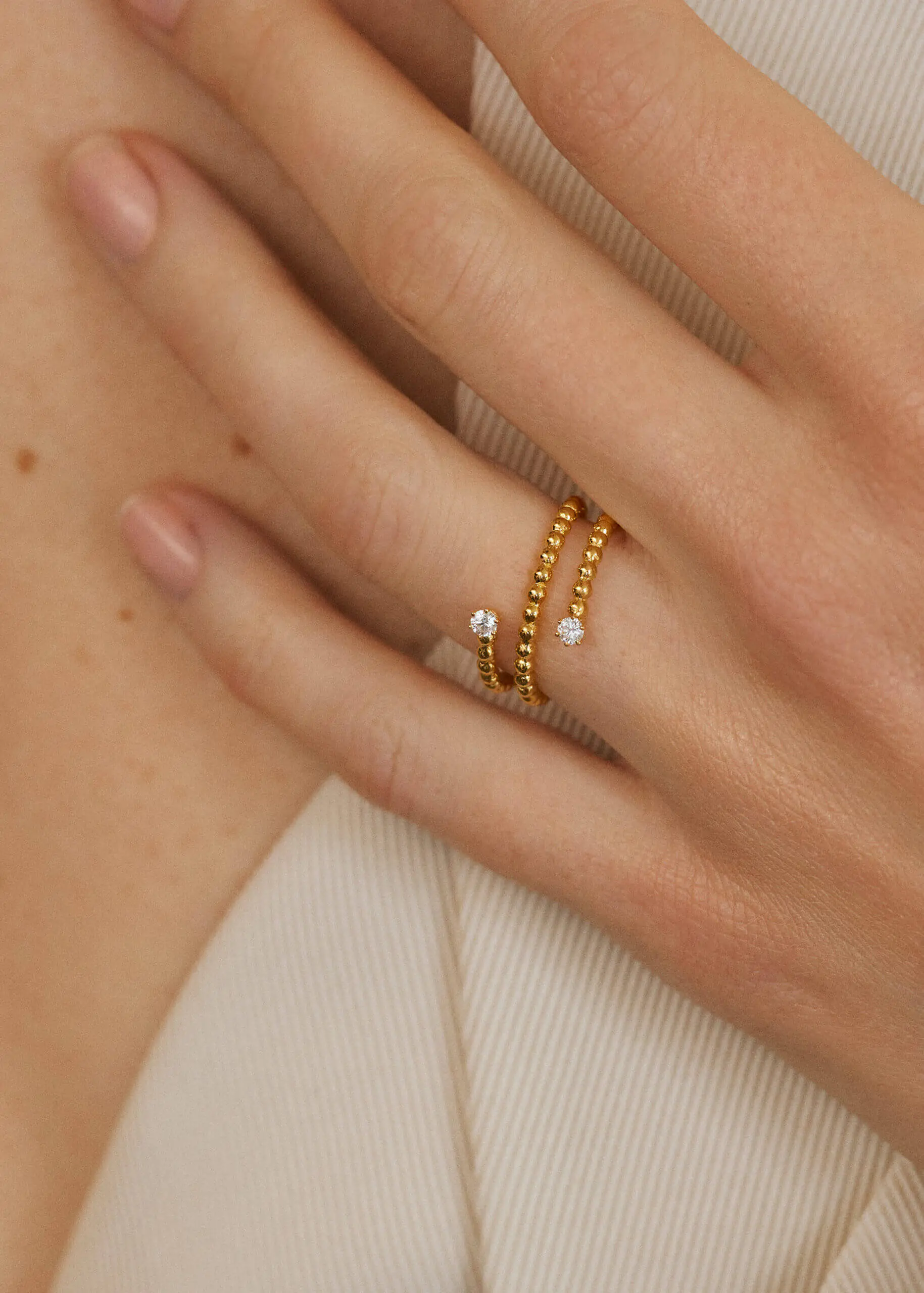 Rings Spiral Ring, diamonds, yellow gold available online with expert craftsmanship