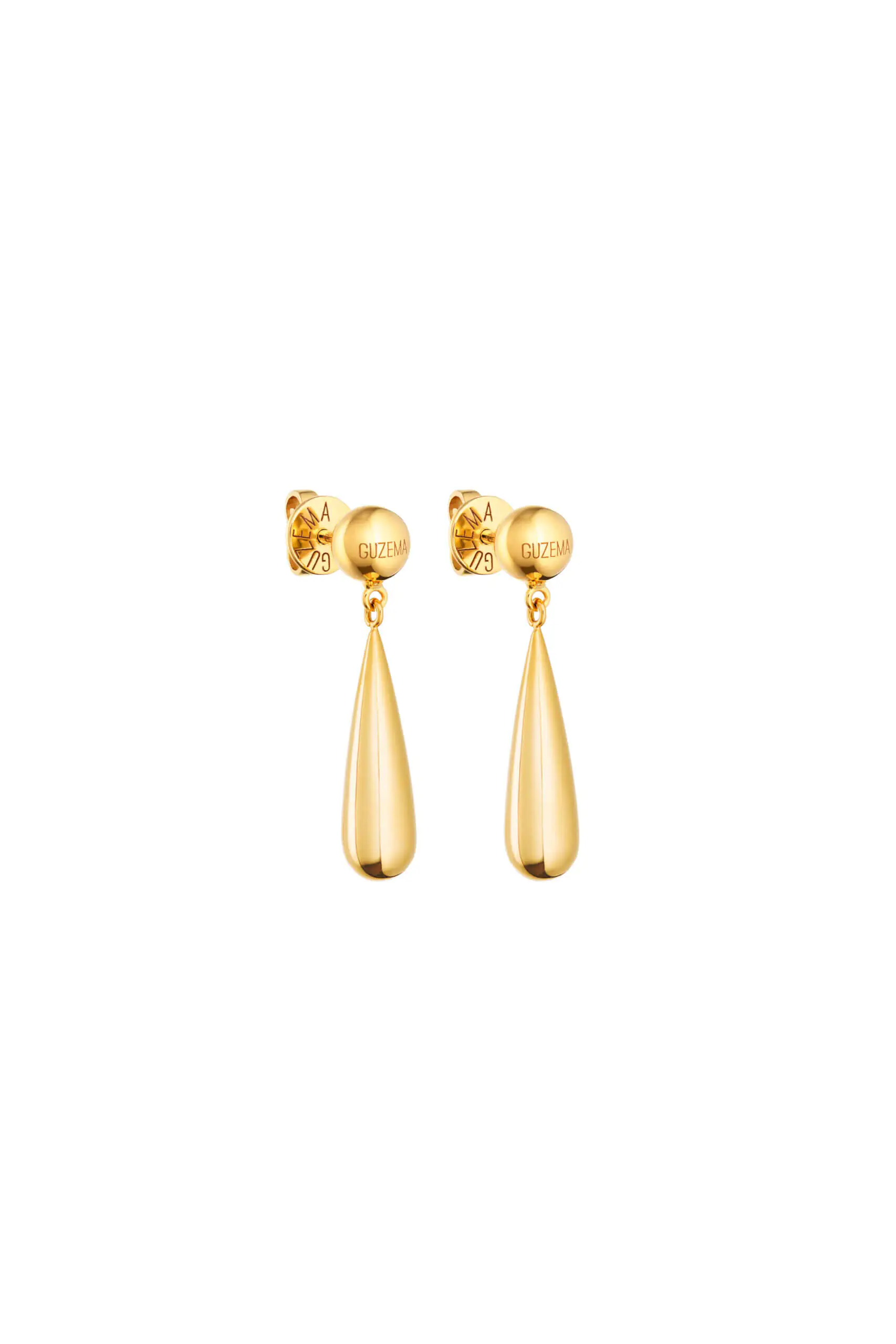 Earrings Long Orb Earrings, yellow gold for stylish and elegant looks