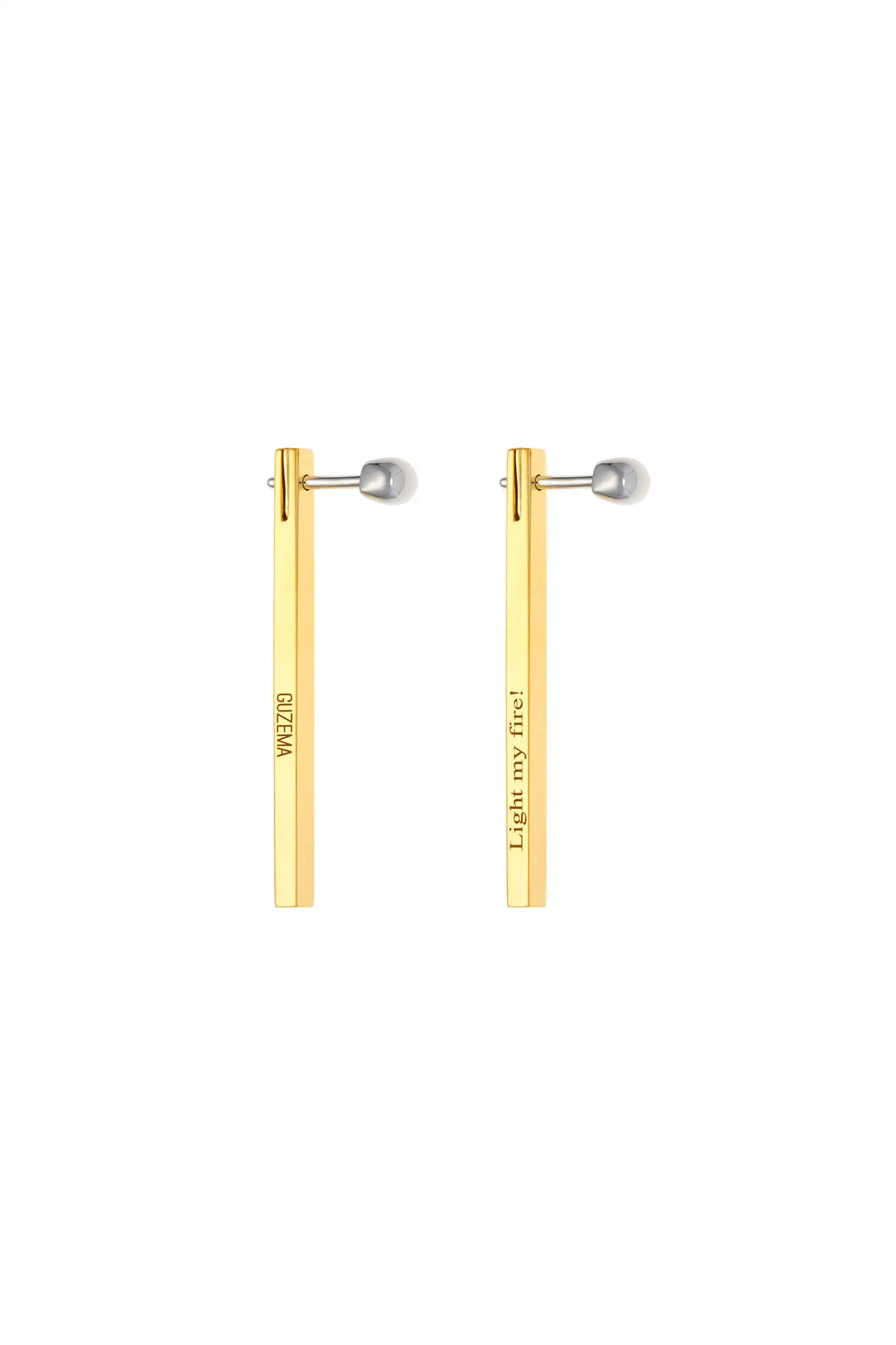 Earrings Match Earrings, yellow gold for stylish and elegant looks