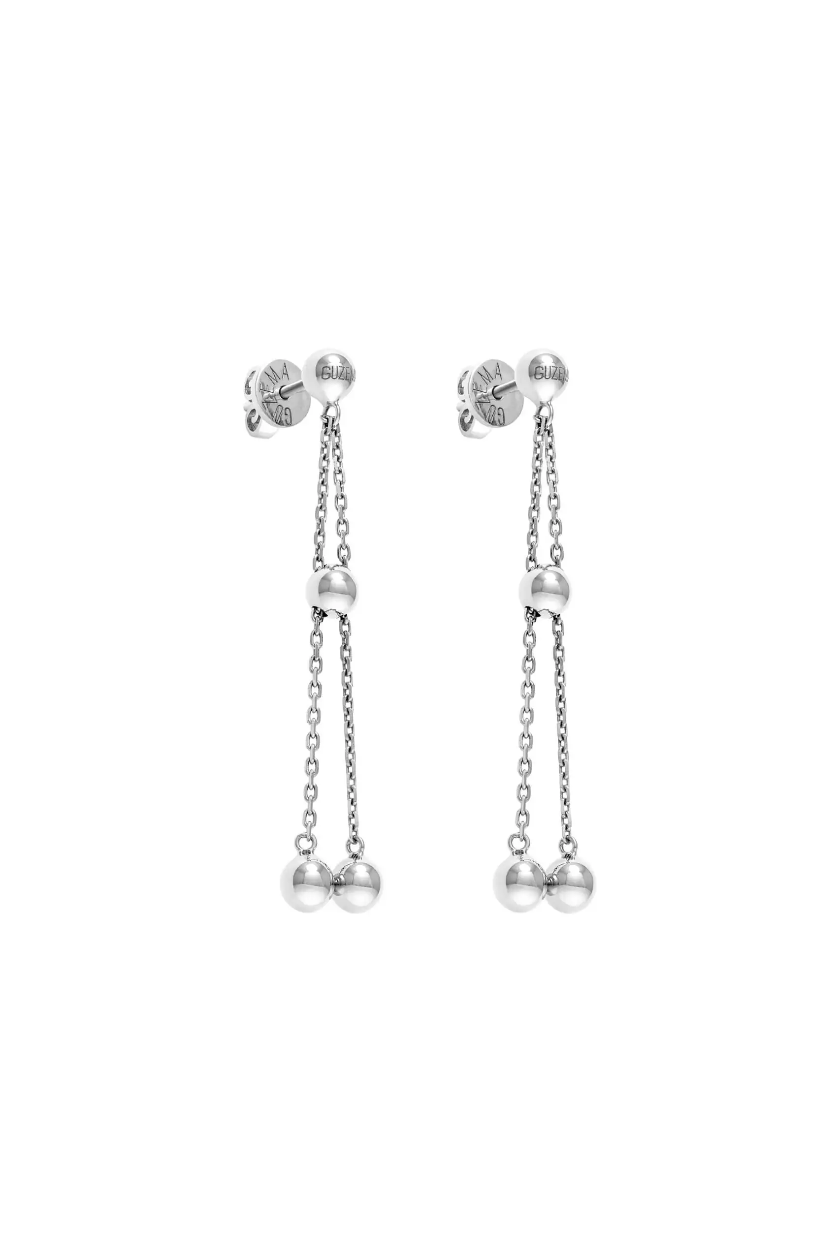 Earrings Orbs Transformer Earrings, white gold for stylish and elegant looks