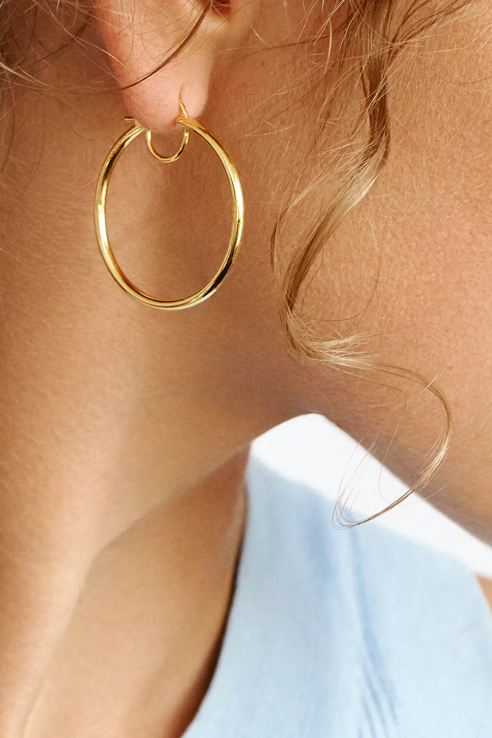 Earrings Mini Hoops Earrings, yellow gold for stylish and elegant looks