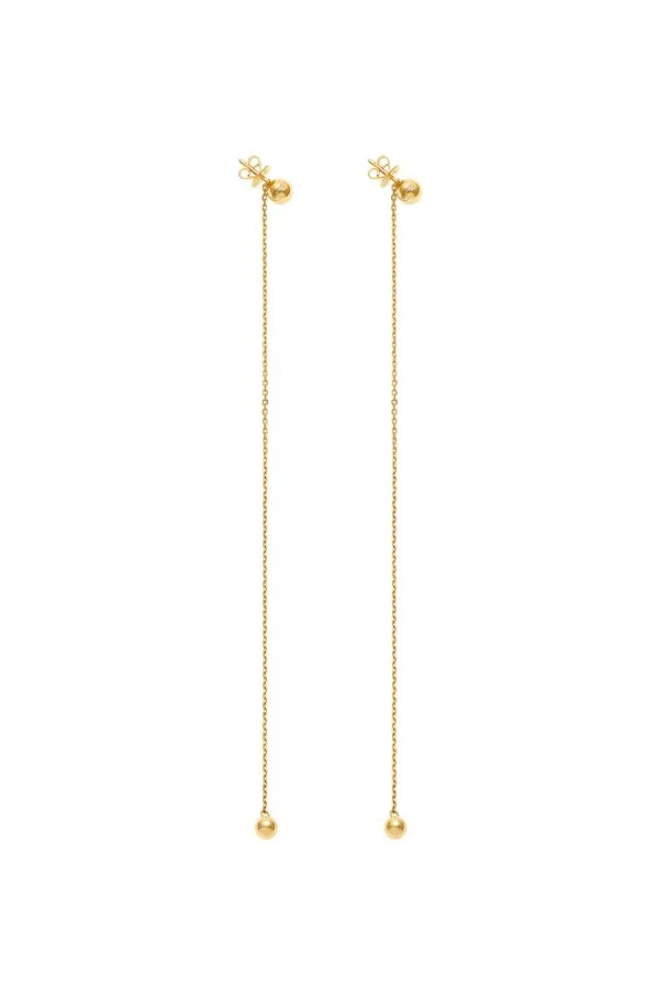 Earrings Duo Orb Transformer Earrings, yellow gold with timeless design by Guzema