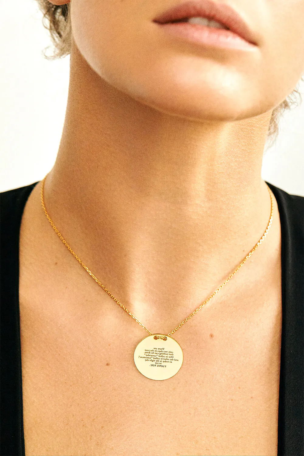 Exclusive Necklaces I love you Necklace, yellow gold from Guzema