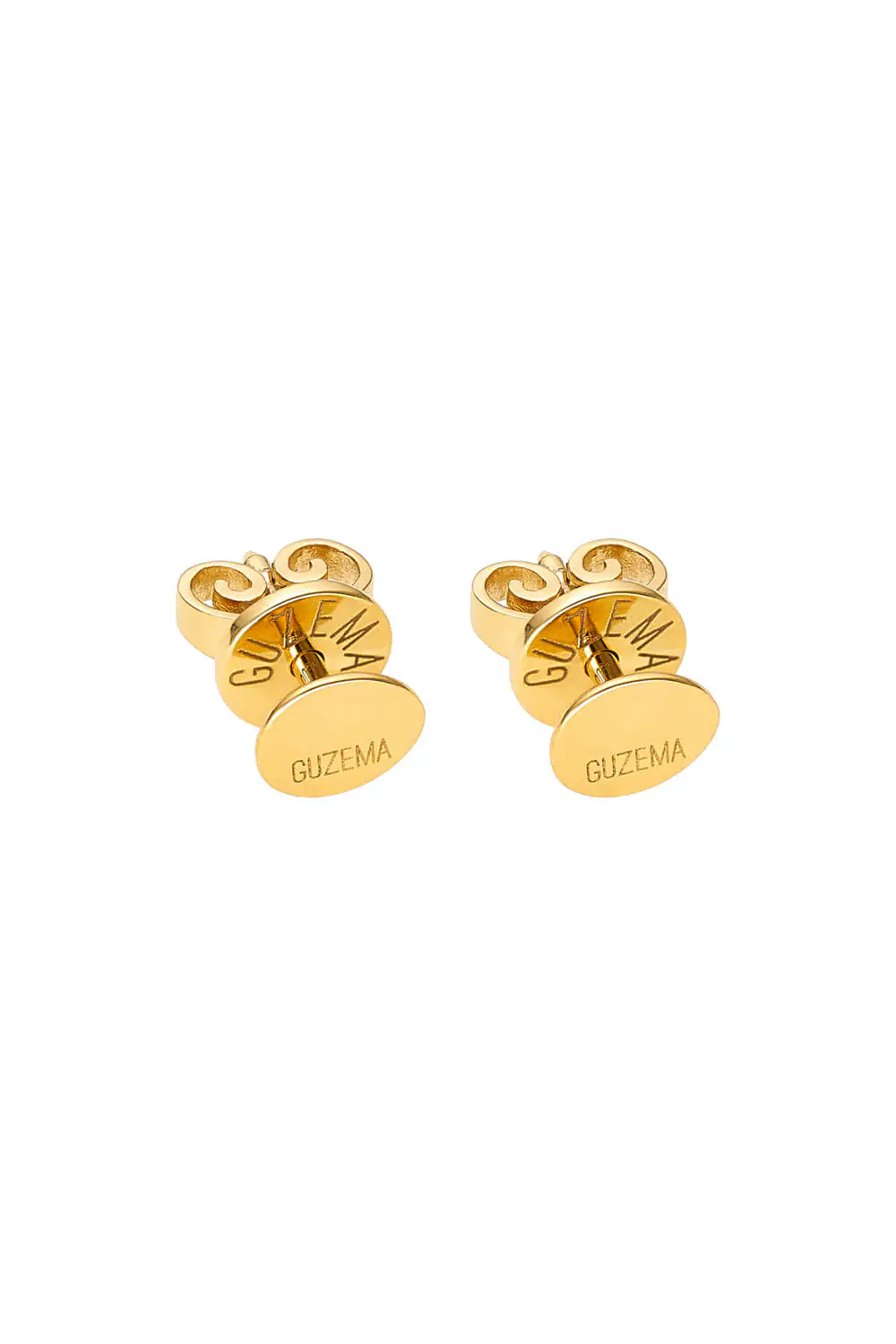 Earrings Flat Mini Earrings, yellow gold for stylish and elegant looks