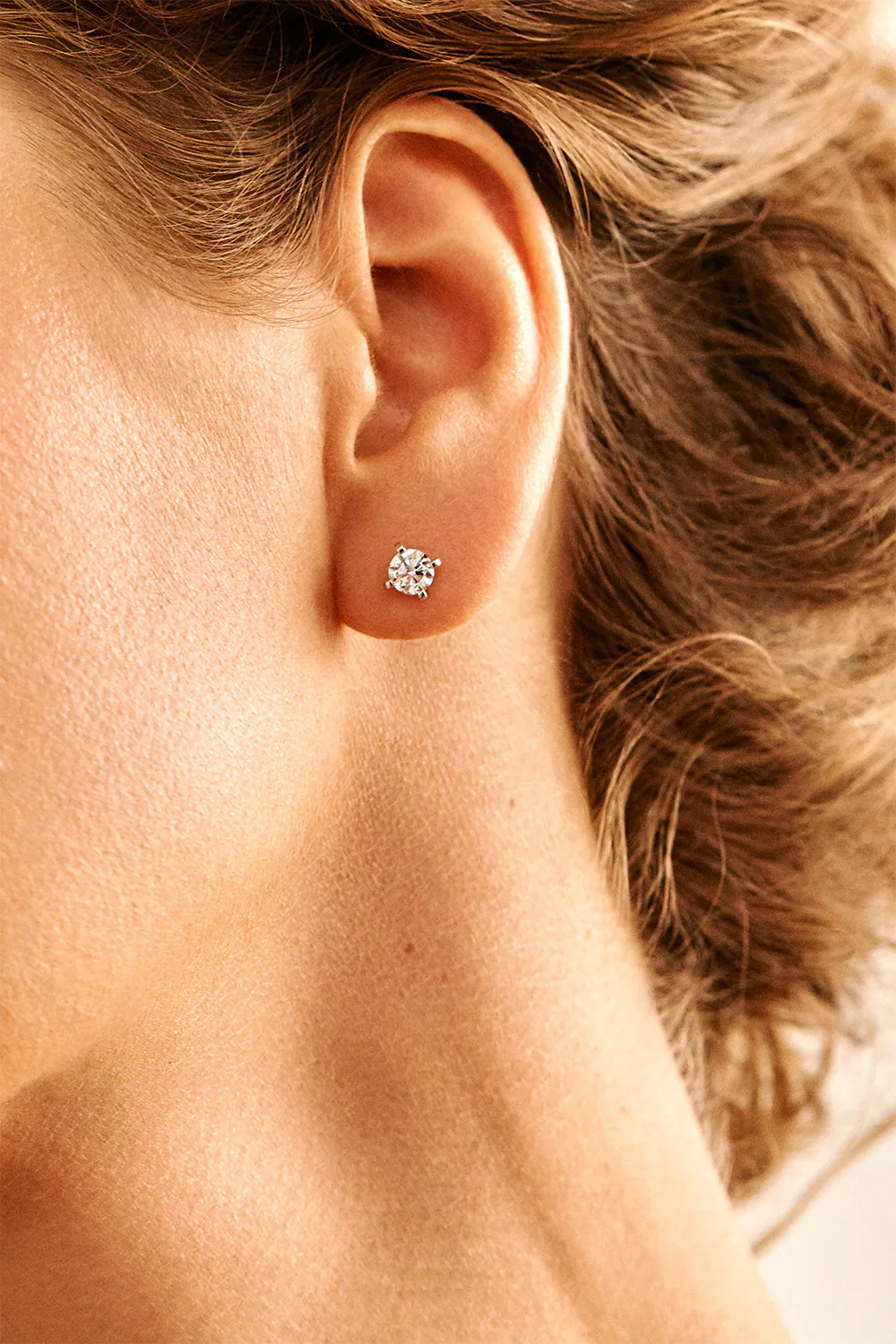 Earrings Classic Diamond Earrings, white gold for stylish and elegant looks