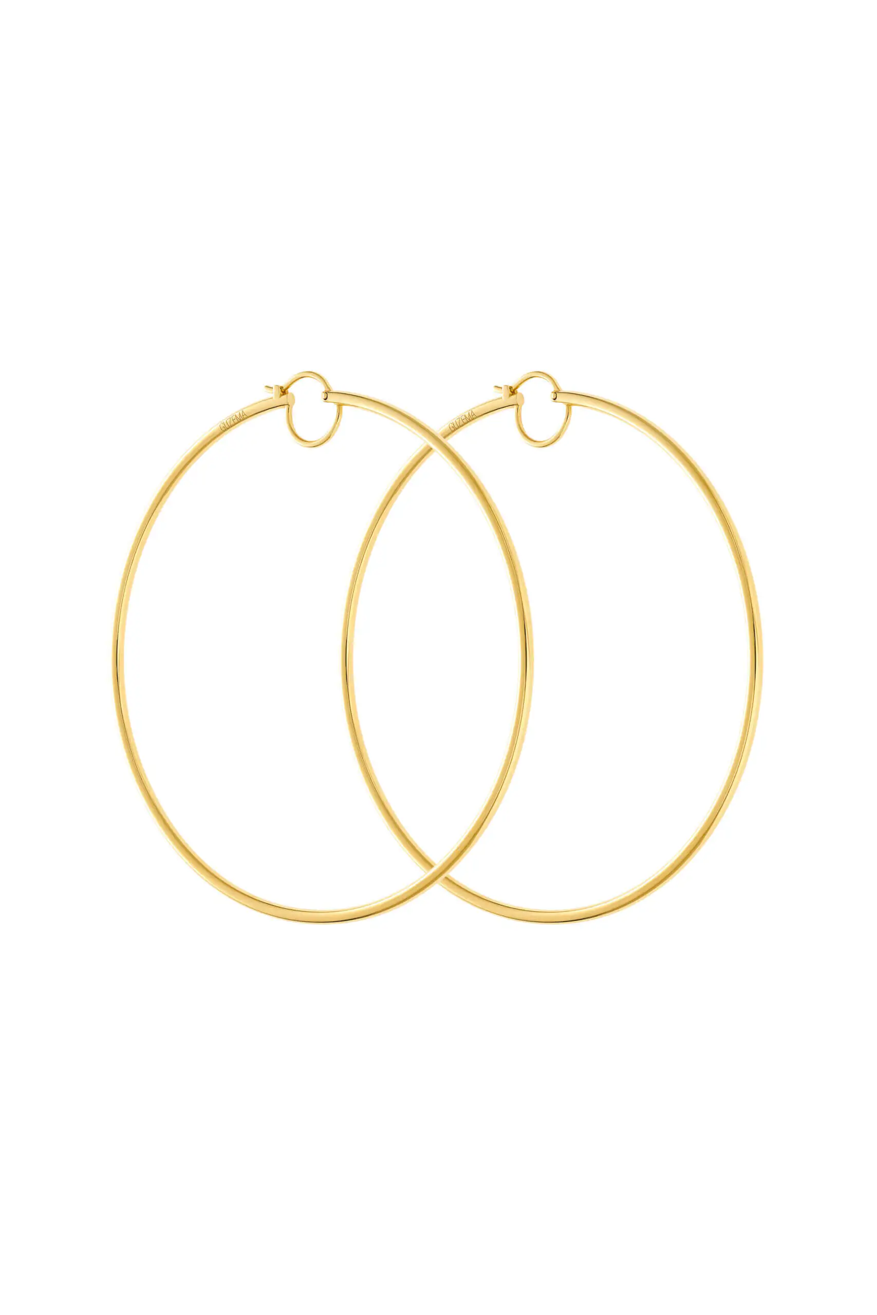 Earrings Bold Hoops Earrings, yellow gold for a unique and sophisticated look