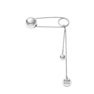 Mid pin, white gold