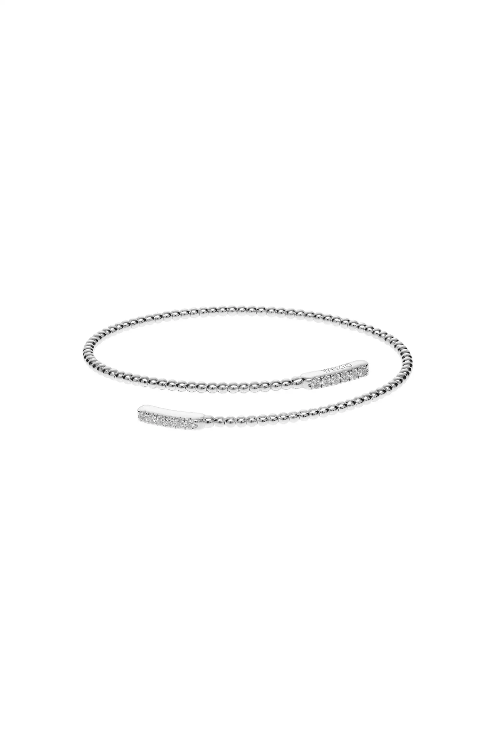 Bracelets Fine Spiral Bracelet, diamonds, white gold with high-end craftsmanship from Guzema