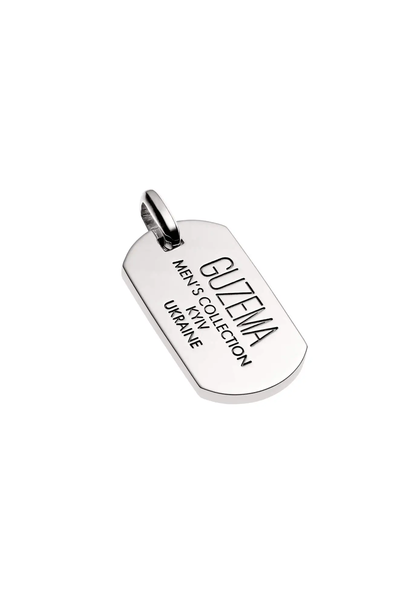 Necklaces Men's Collection Tag, silver with fast delivery from Guzema