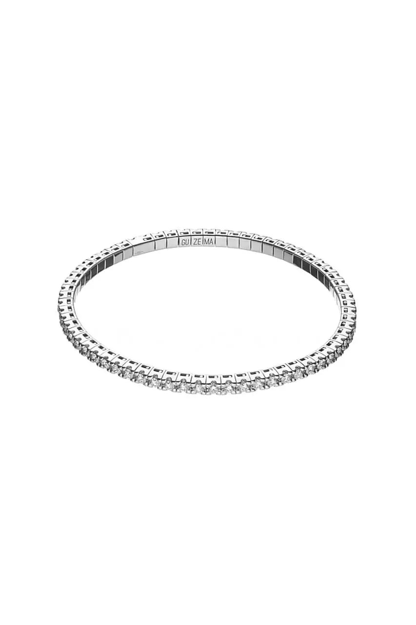 Flexi Bracelet, diamonds, white gold