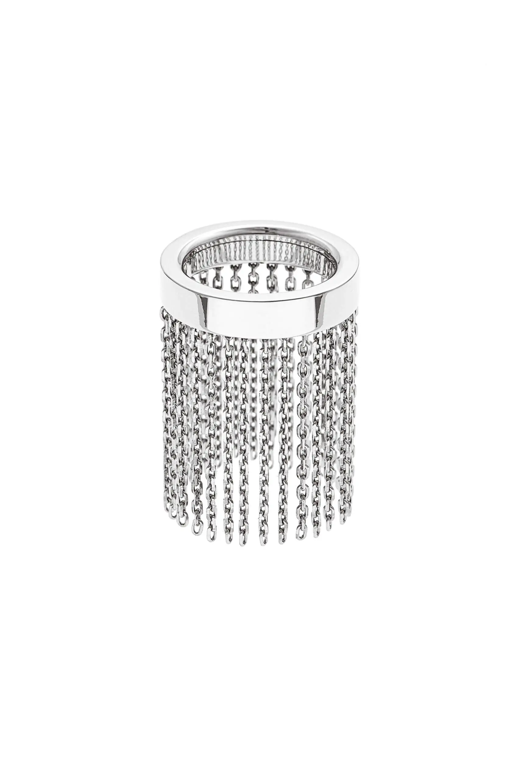 Rings Short Chainfall Ring, white gold available online with expert craftsmanship