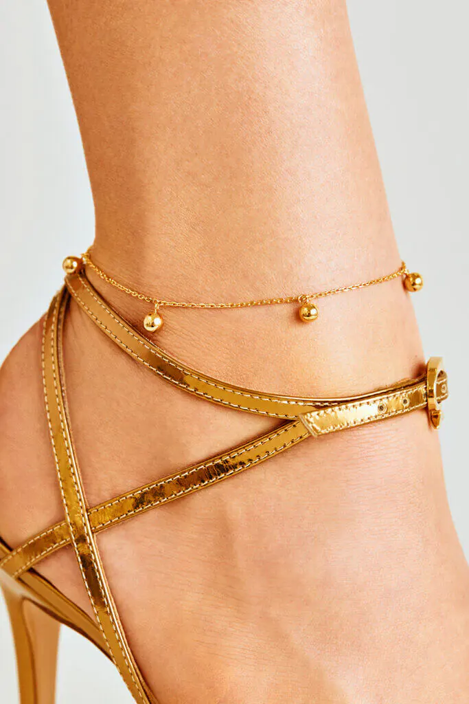 Anklets Quintet Anklet, yellow gold crafted with high-quality materials