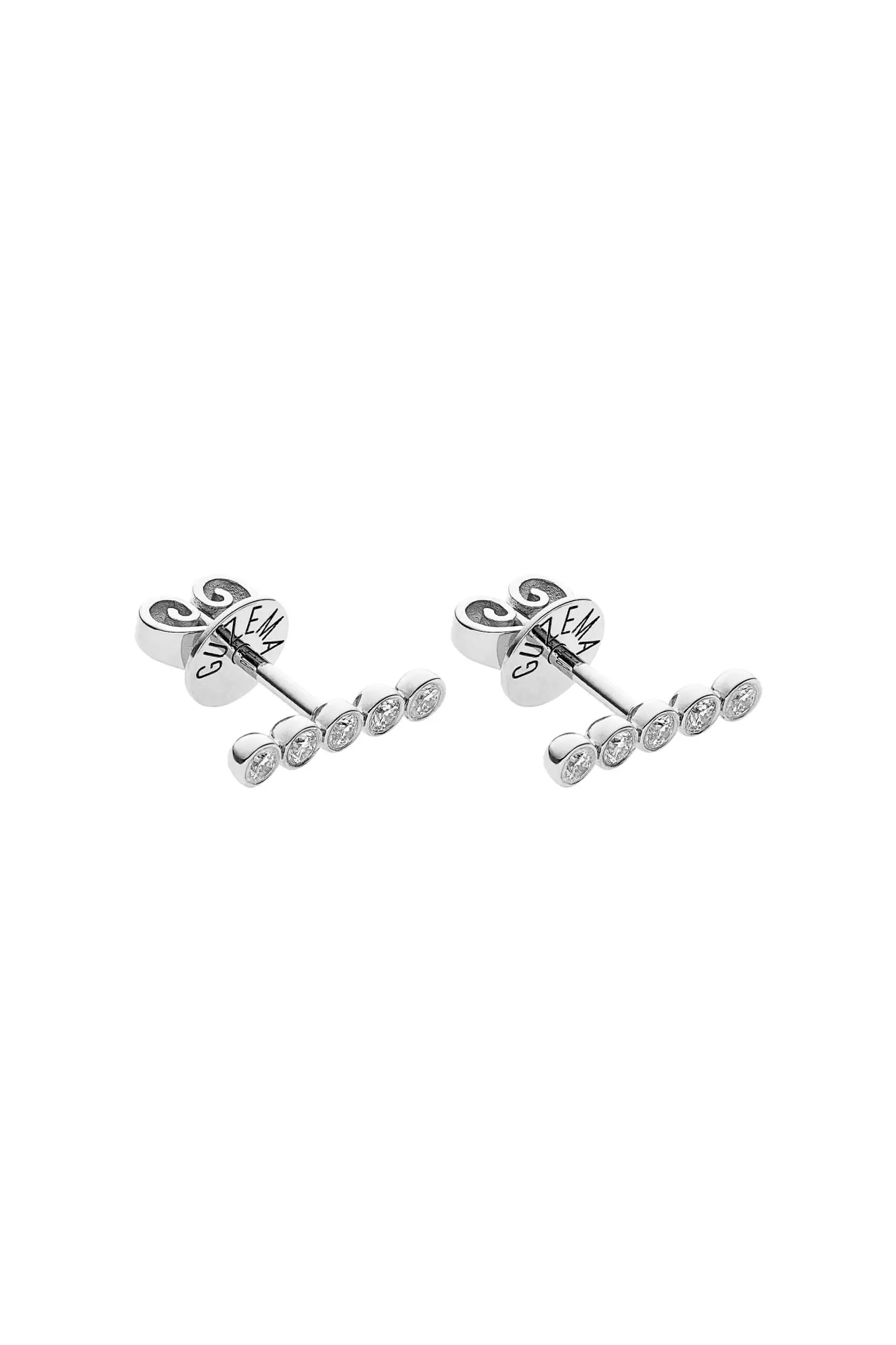 Earrings Diamond Line Earrings, white gold for stylish and elegant looks