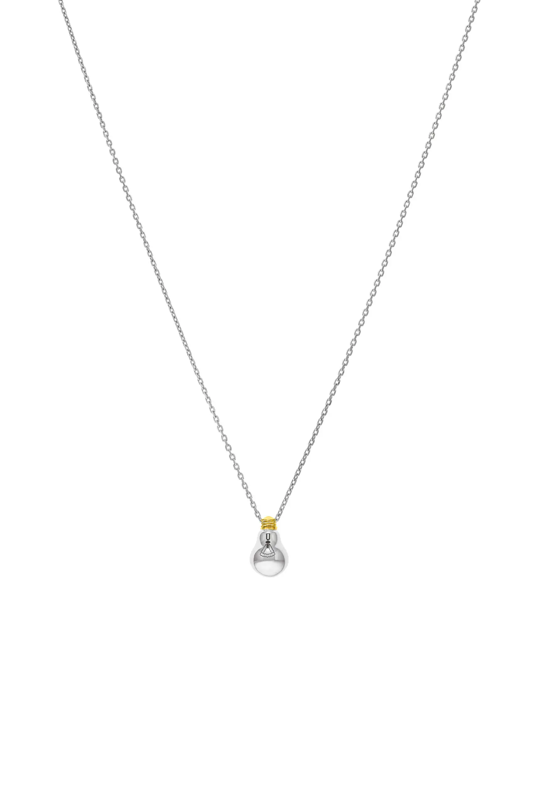 Exclusive Necklaces Bright Idea Pendant, white gold from Guzema