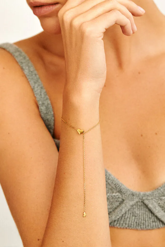 Bracelets Heart Transformer Bracelet, yellow gold for everyday elegance