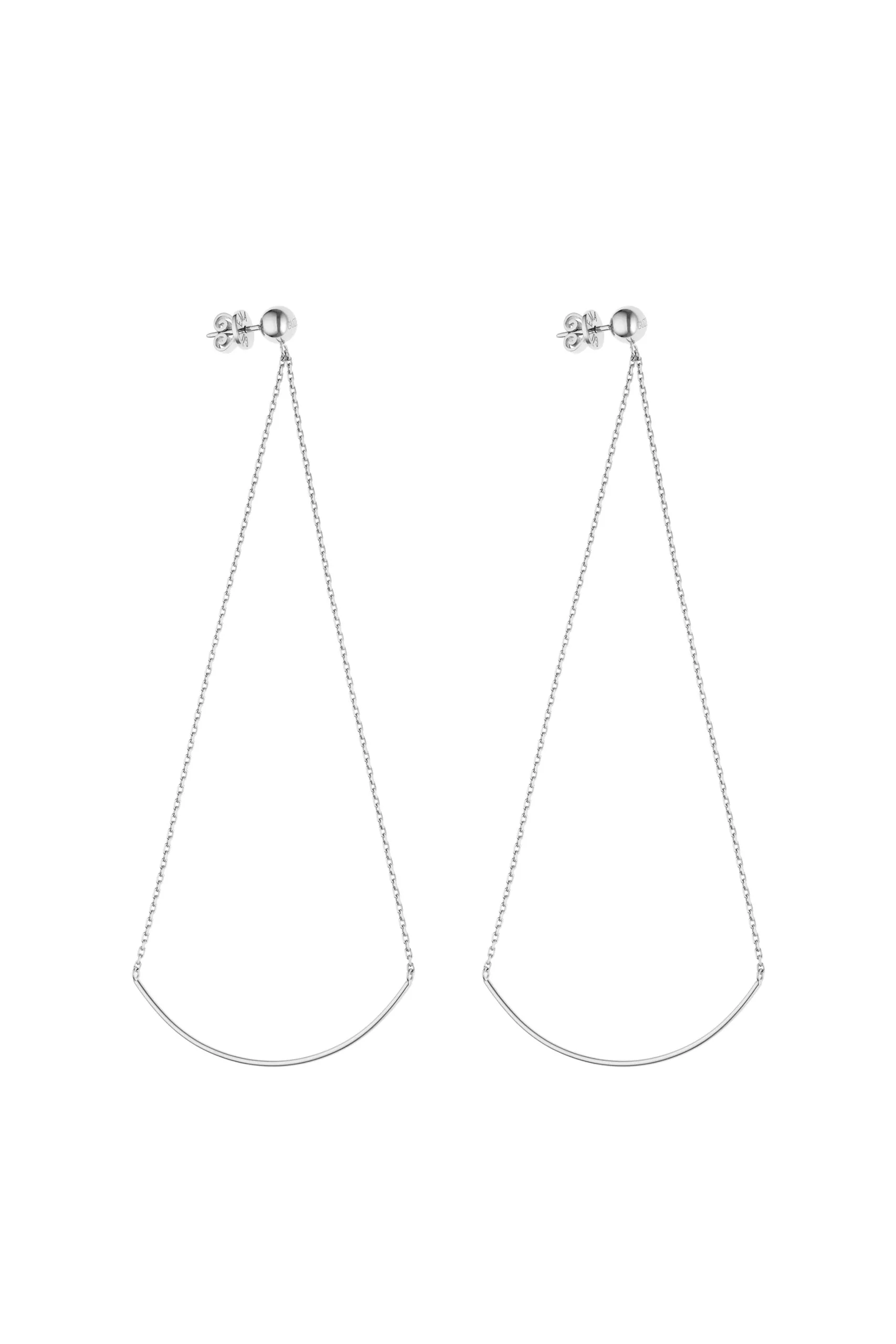 Earrings Arch earrings, white gold for stylish and elegant looks