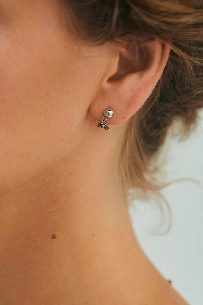 Earrings Tetra Gem Earrings, white gold for stylish and elegant looks