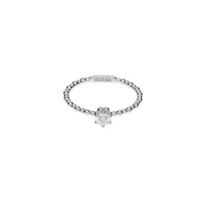 Solo Diamond Beaded Ring, white gold