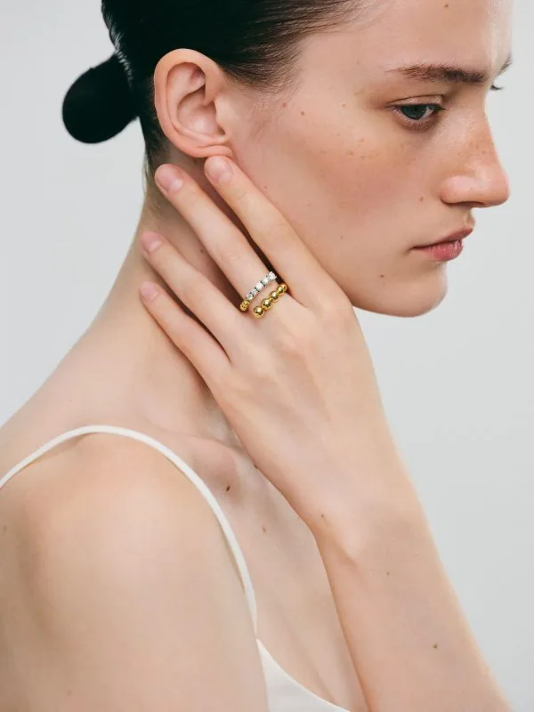 Rings Quintessence Diamond Ring, yellow gold with modern design available now